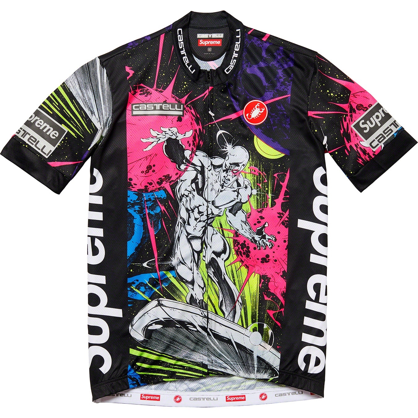 Supreme®/Castelli Silver Surfer Cycling Jersey view 2